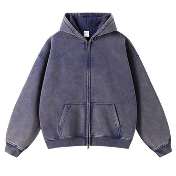 Wax Printing Plush Hoodie